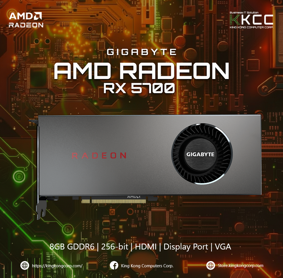 AMD RADEON RX 5700 | 8GB GDDR6 | 256-BIT | 3x DISPLAYPORT 1.4 | 1x HDMI 2.0b (SLIGHTLY USED)