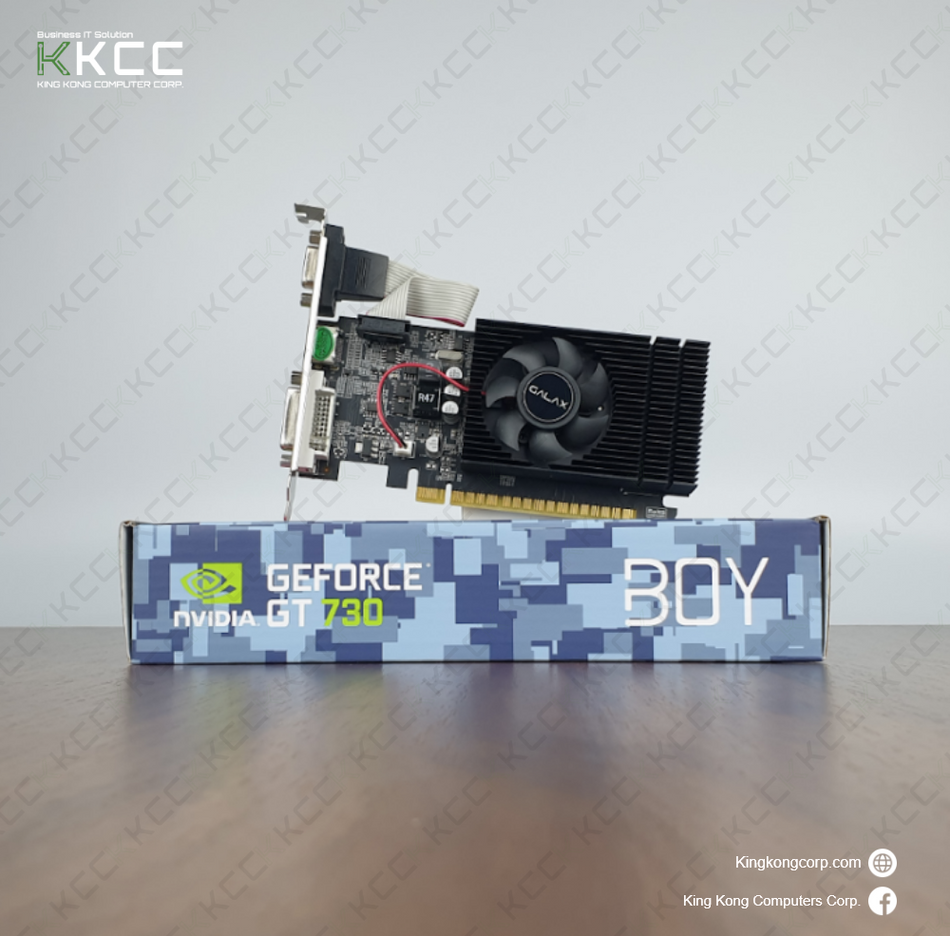 GALAX BOY GEFORCE GT 730 LP | 4GB GDDR3 | 64-BIT | DVI-I | HDMI | VGA - (BRAND NEW)