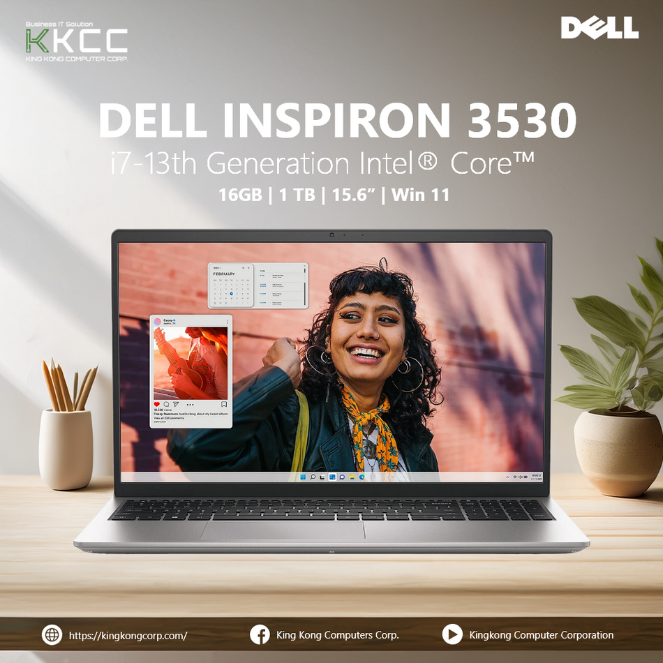 DELL INSPIRON 3530 | i7-13TH GEN | 16GB | 1TB | Win11 Pro | 15.6"