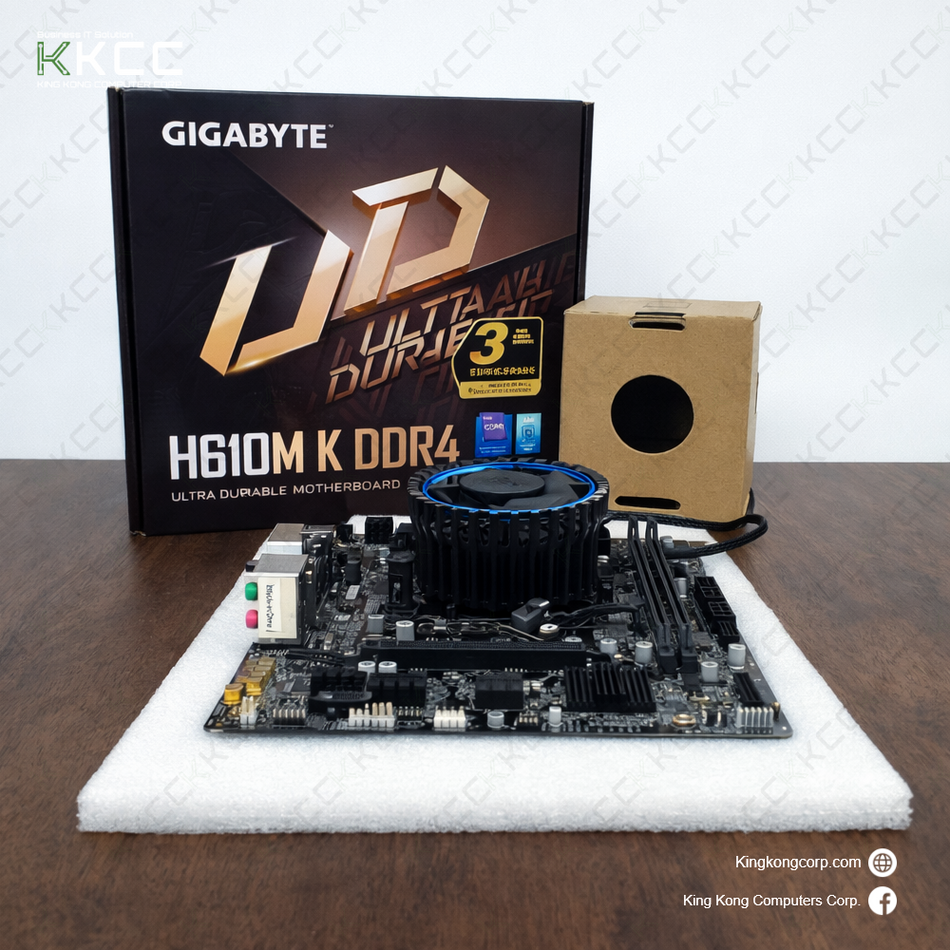 BUNDLE GIGABYE H610M K DDR4 MOTHERBOARD | i5-12400 PROCESSOR | INTEL COOLING FAN