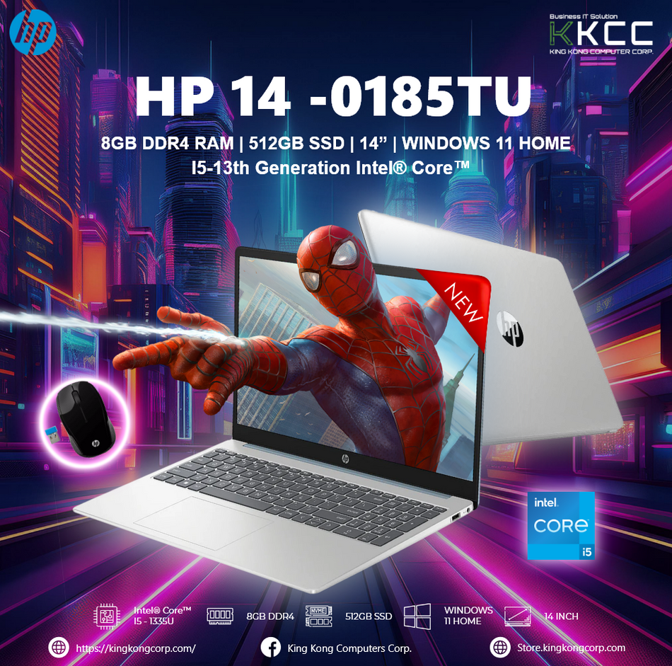 HP 14-0185TU | INTEL CORE I5-1335U | 512GB | 8GB DDR4 | WIN 11 HOME